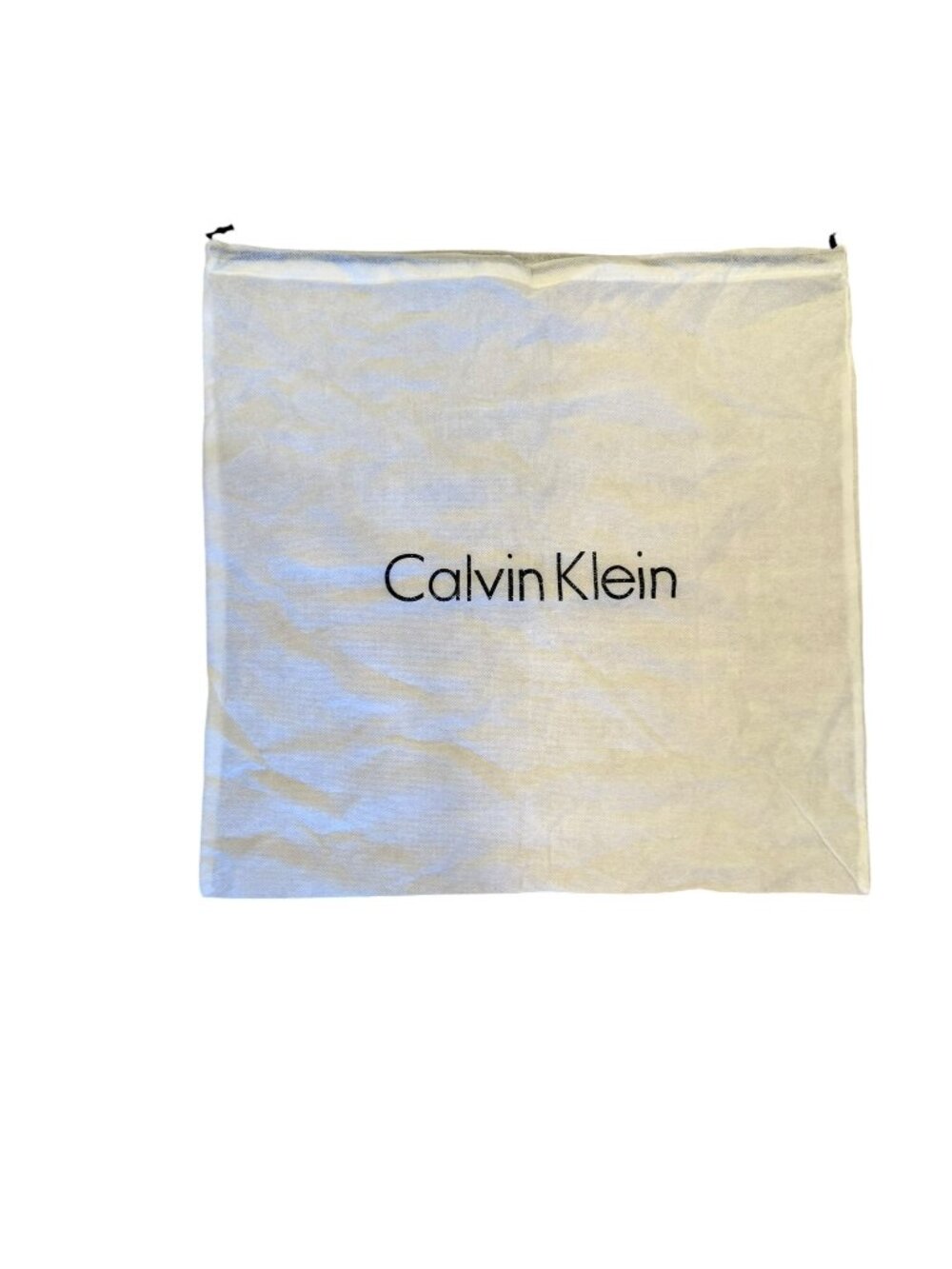 Calvin Klein Black Logo Drawstring Dust Bag 20” x 18.5” Storage Bag